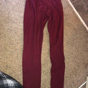 Maroon Leggings